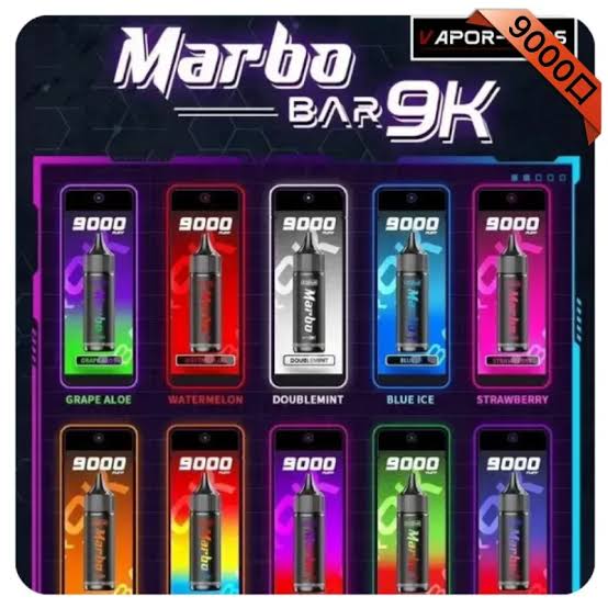 Marbo Bar 9000 Puffs｜拋棄式電子煙 14ml煙油 600mAh Mesh霧化 20+口味 Salthub