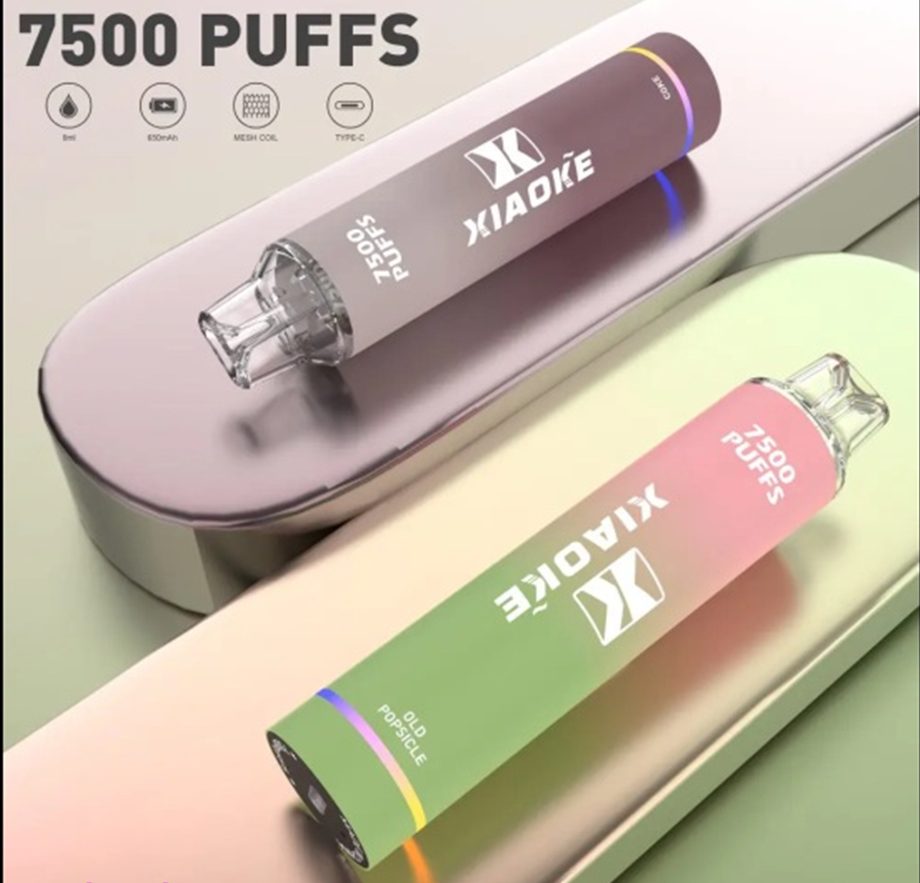 XIAOKE 7500 Puffs｜一次性電子煙 8ml煙油 650mAh 3%尼古丁 跑馬燈設計
